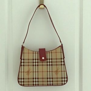 Authentic Classic Plaid Burberry Shoulder Bag.